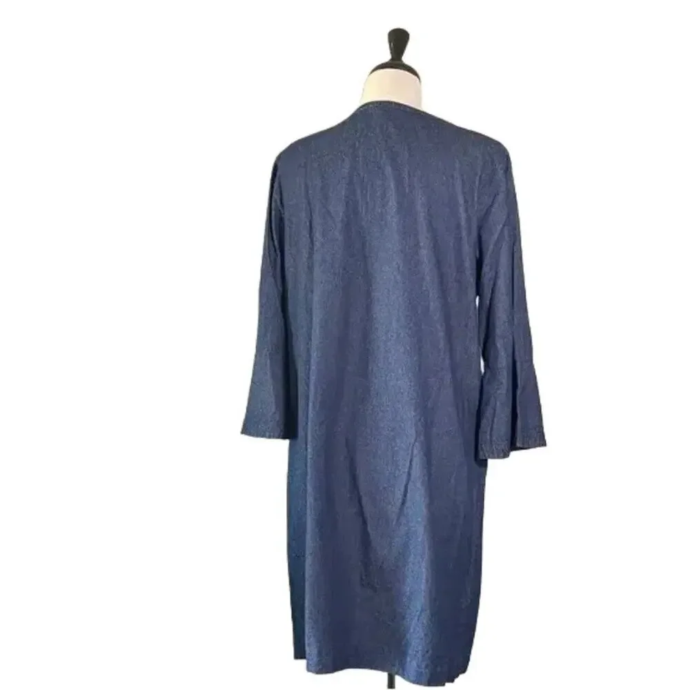 Draper James Blue Long Sleeve Dress- EUC